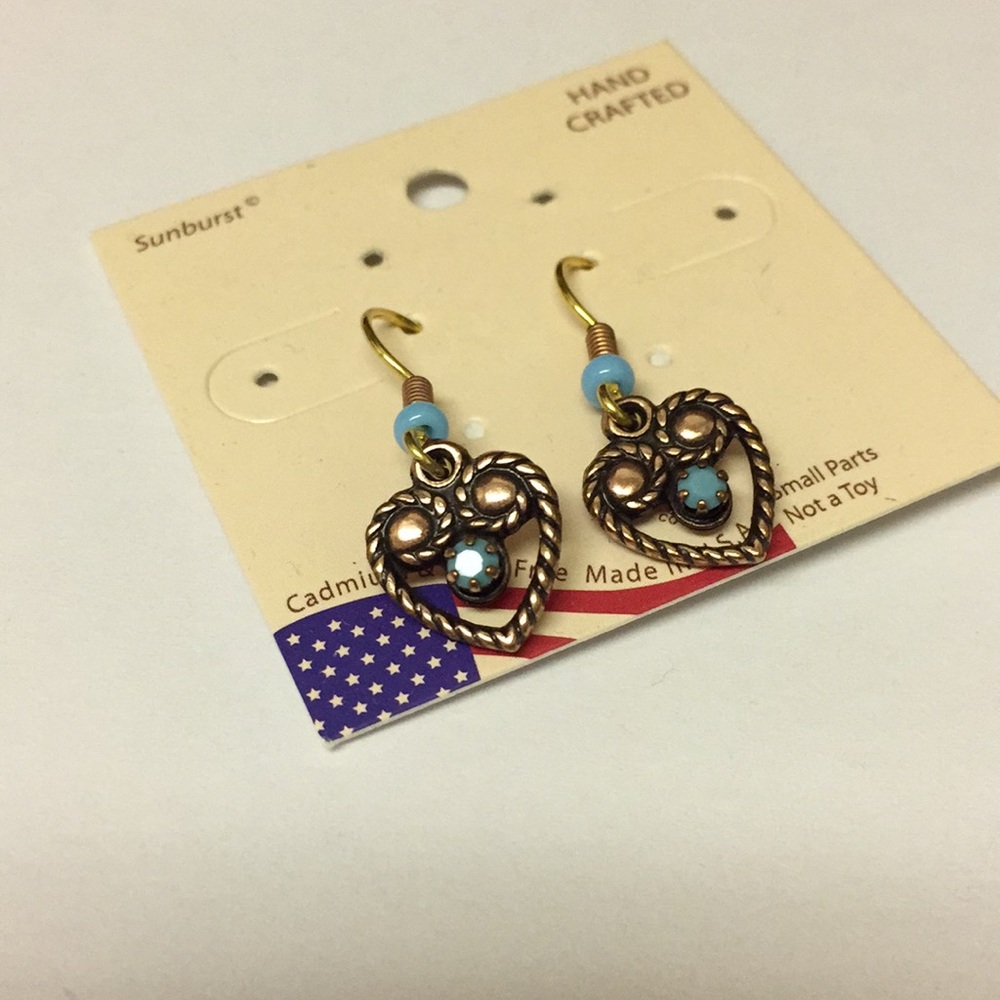 NWT Sunburst hand crafted earrings